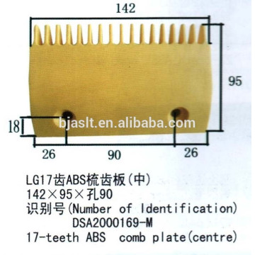 Placa de pente ABS para escada rolante